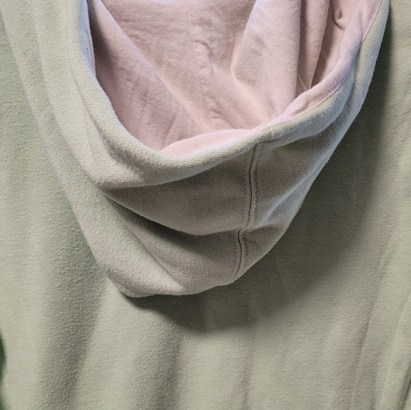 THE NORTHFACE HOODIE, LIGHT GREEN, BEIGE. GENTLY USED, WOMENS SIZE SMALL - Picture 6 of 6